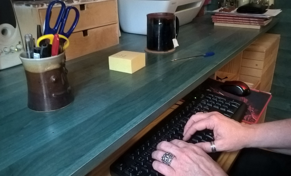 A picture of Anne Johnson's hands